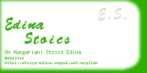 edina stoics business card